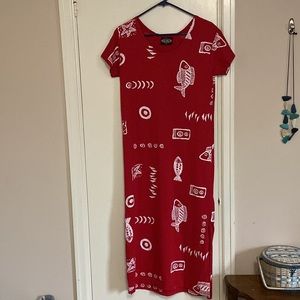 💖 Exist Sports Line fish maxi-dress